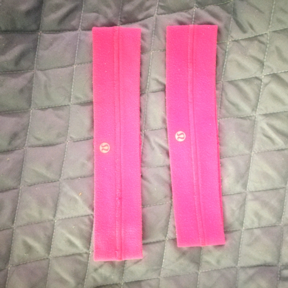 Lululemon pink headbands